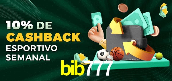 10% de bônus de cashback na bib777